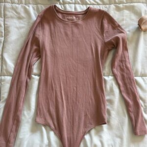 Abercrombie & Fitch Ribbed Long-Sleeve Top